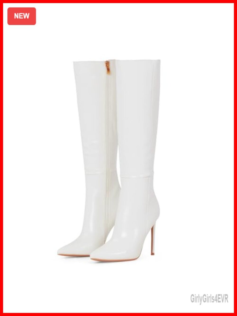 Women's Knee High Stiletto Heel Pointed Toe Faux Leather Boots Fall Winter
